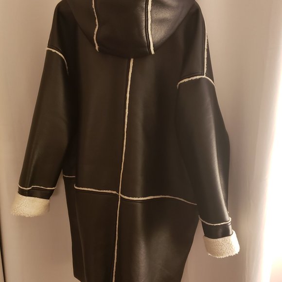 ASOS Shearling Parka (14 Tall) - Picture 2 of 6